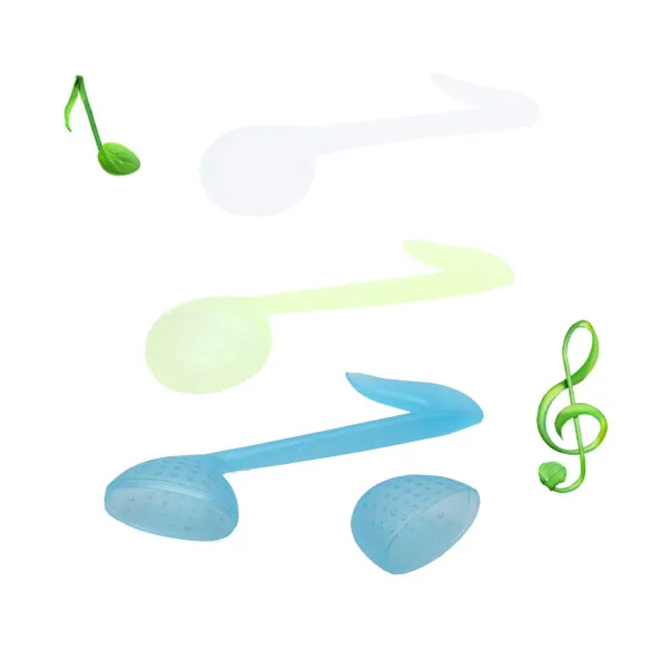 

Tea Strainer Teaspoon Filter Infuser Teabag Music Note Shape Teapot Mug Holder Drinkware Tool HYD88