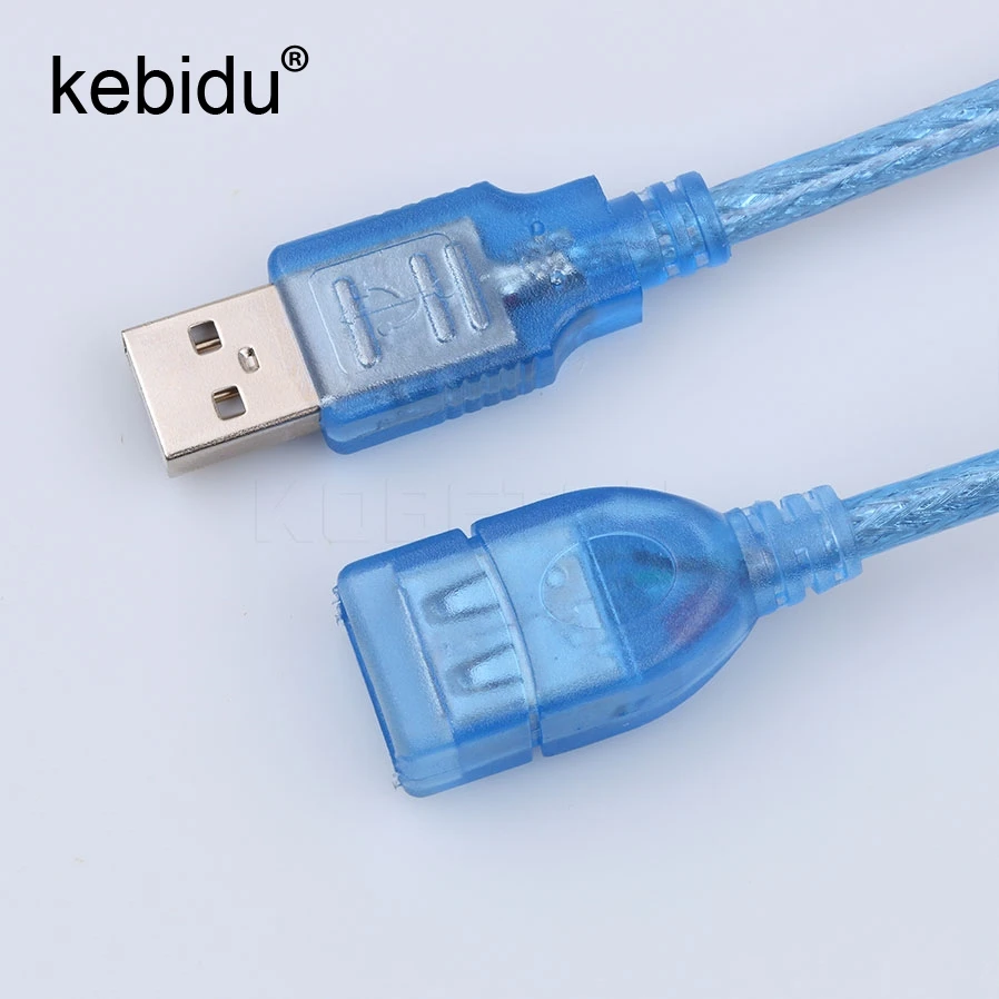 

Kebidu Universal 1.4M USB Extension Cable USB 2.0 Male A to USB Female A Extension Data Sync Cord Cable Connector For PC Laptop