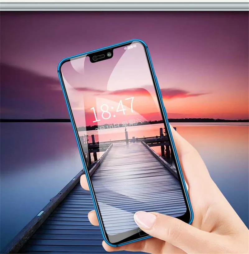 2 шт. закаленное стекло для Huawei P20 Pro Защитная пленка экрана Lite полное покрытие из