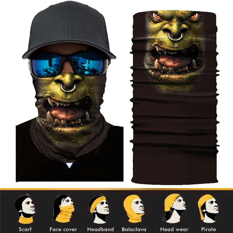 Cycling Face Mask Full Function Ski Motorcycle Riding Neck Tube Warmer Cycling Biker Scarf Wind Face Mask #2D10 (13)