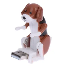 White Coffee Mini Funny Cute USB Humping Spot Dog Toy USB Gadgets For PC Laptop Gift