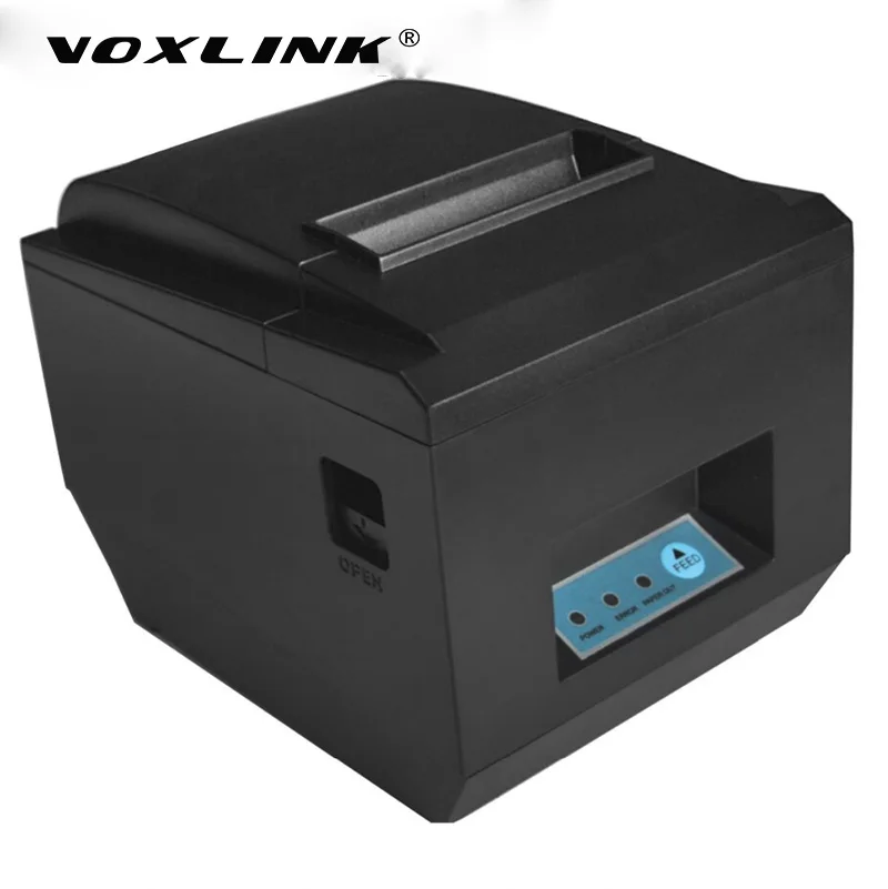 

VOXLINK Auto 80mm Thermal Bluetooth Receipt Printer 300mm/s POS thermal printer Bluetooth USB port for Windows android IOS
