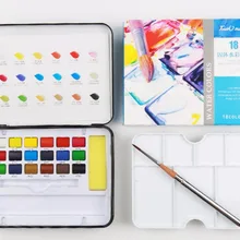 18/24/36 Твердые акварельные краски в наборе детская одежда Рисунок яркий Цвет Краски ing набор краски для студентов взрослых рисовать товары для рукоделия