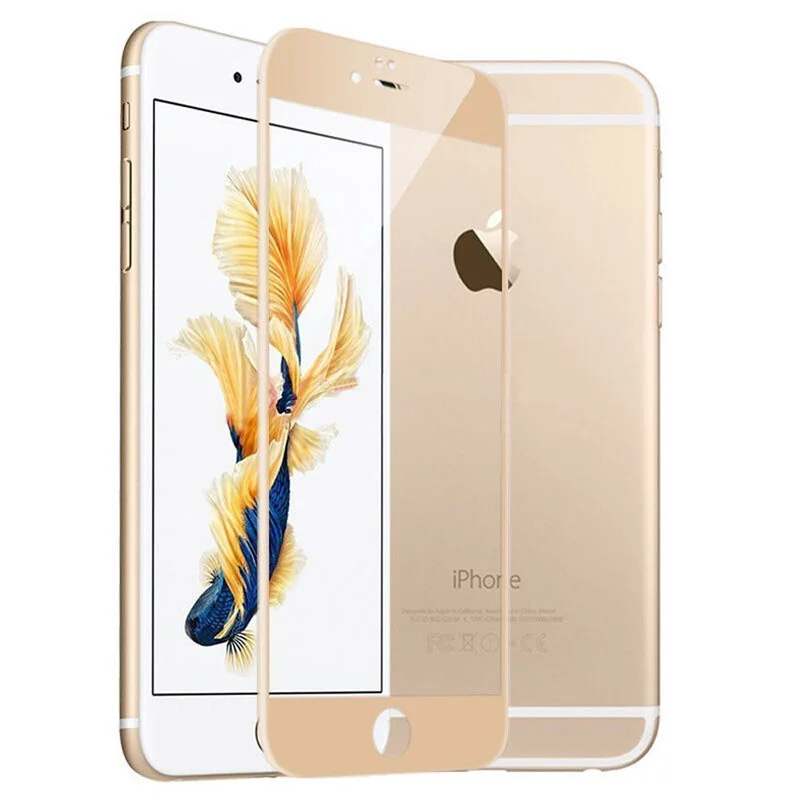 4D Full Cover Tempered Glass For iphone X 7 8 plus Anti-scratch Ultra Slim Thickness
 Screen Protector Film for iPhone 6 6s Plus