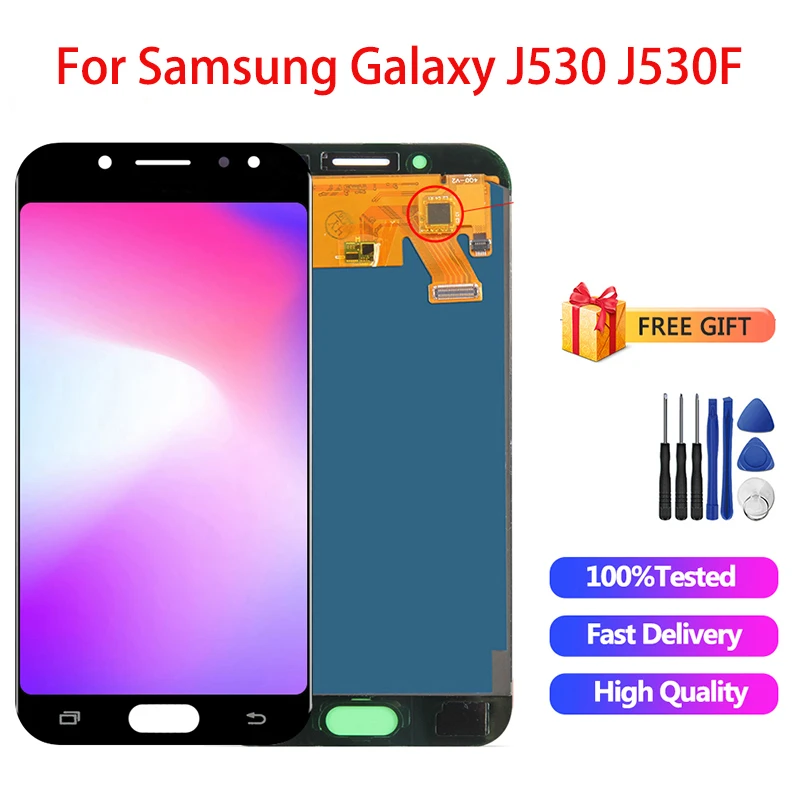 

5.2" LCD For Samsung Galaxy J530 J5 Pro 2017 J530F J530FN J530M SM-J530F Phone LCD Display Touch Screen Digitizer Assembly