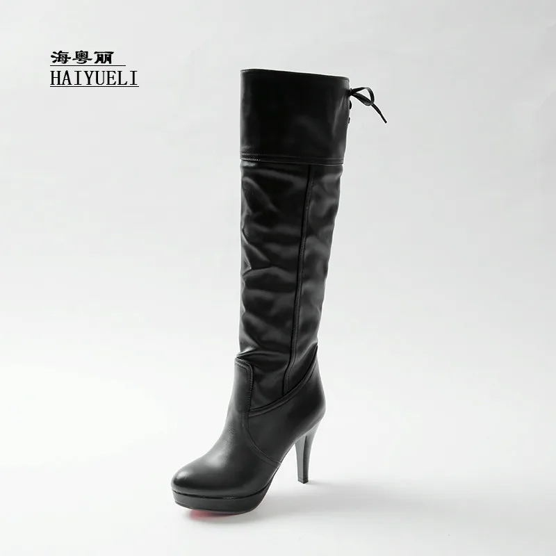 

Autumn winter boots Fashion sexy women high-heeled shoes Knee-high boots
