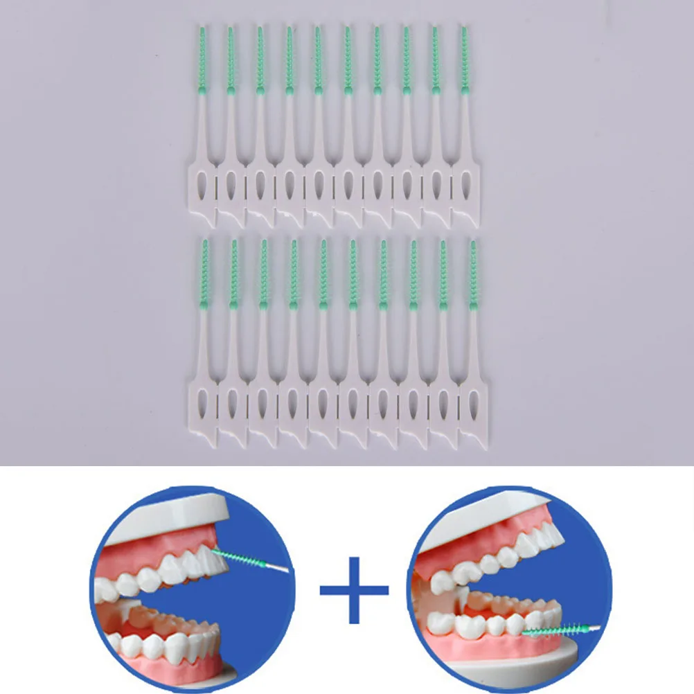Зубная нить 20 шт./кор. палка для размещения между прутьями зубочистки для ухода за межзубным пространством Зубы Чистая Стик для зубной нити зубочистка и зубная нить