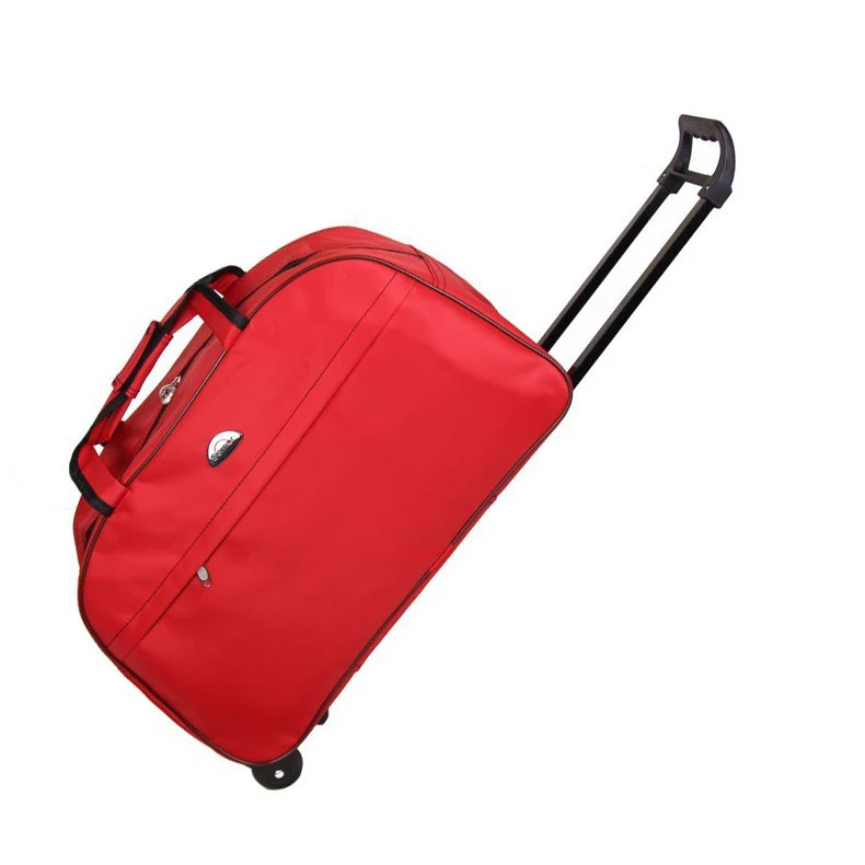 Водонепроницаемая дорожная Тележка для перевозки багажа из ткани Оксфорд, Модный чехол на колесиках, сумка на колесиках для багажа,, Z107 - Цвет: B