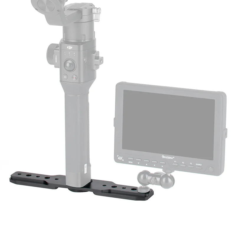 

Gimbal Accessories DH-05 Bottom Extension Plate for DJI Ronin S,Weebill LAB Moza Air 2, 1/4 3/8'' Thread for Monitor Microphones