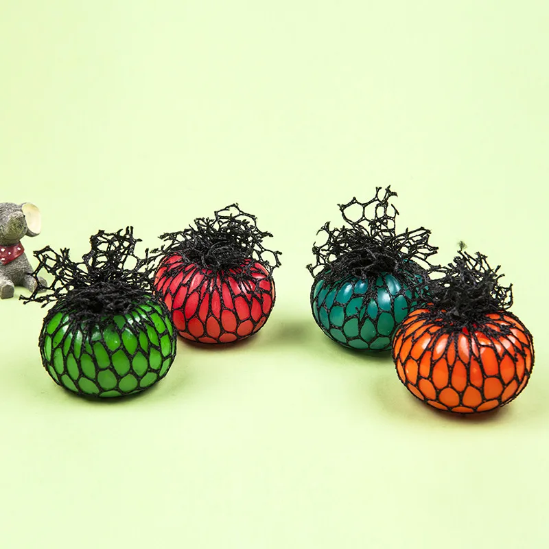 

Anti Stress Ball toy Fun Grape Venting Balls Squeeze Stresses Reliever Toy Funny Gadgets Children Christmas Gift color random