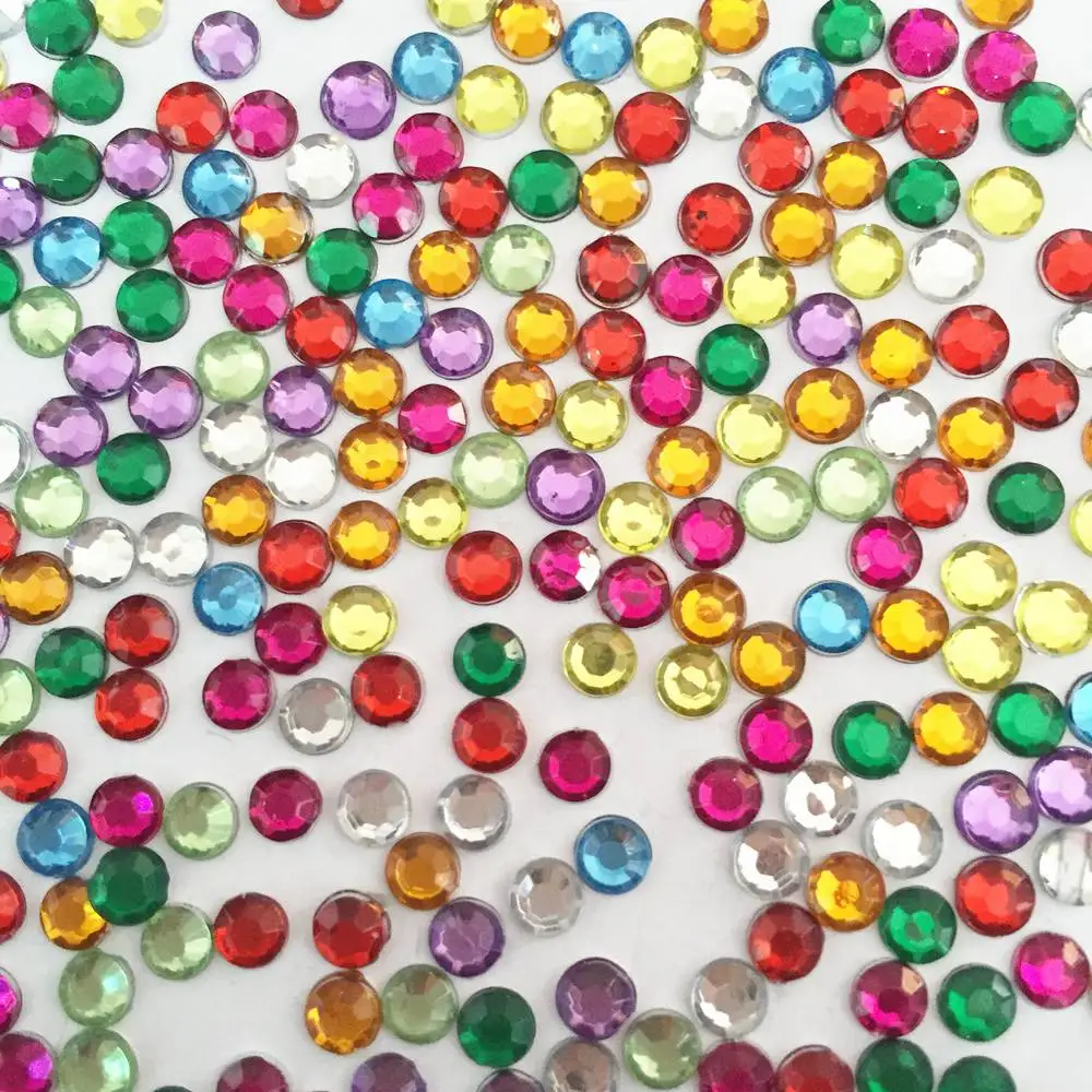 

(200 pieces/lot) resin 4mm*4mm mix color Resin Hlaf round FlatBack Appliques/ craft C392