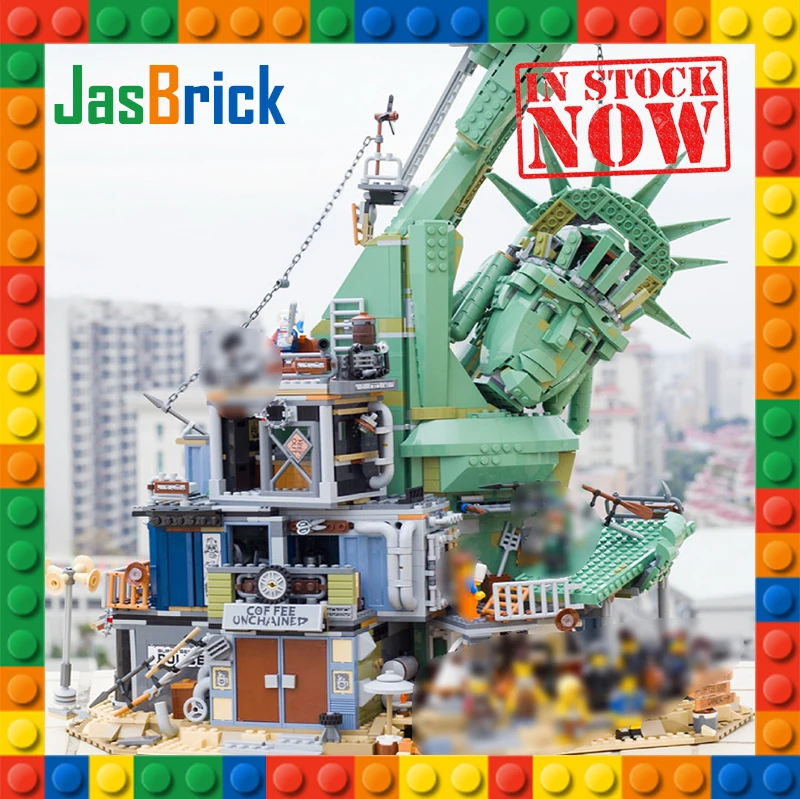 

SY 1276 Legoing 70840 Apocalypseburg Statue of Liberty Model Building Blocks Bricks Kids DIY Gifts Toys 45014 Super Hero