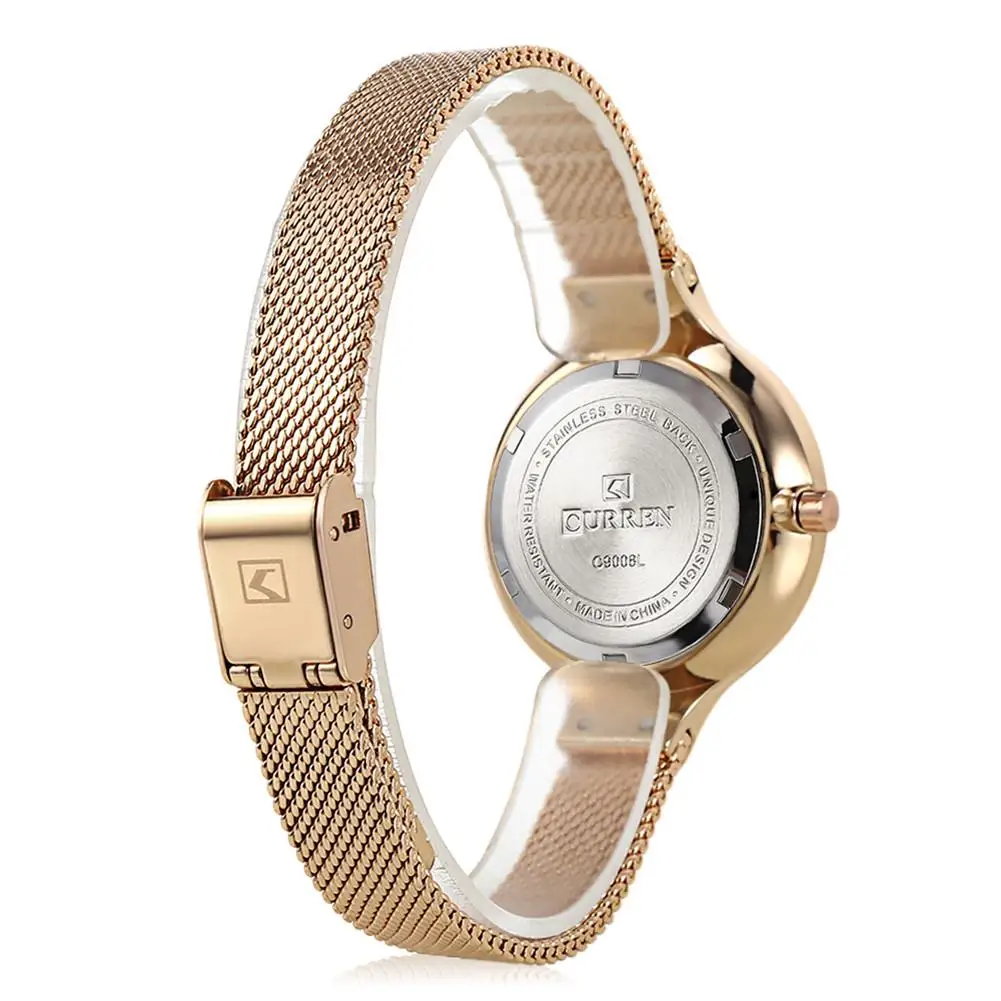 CURREN 9008 женские часы Новые кварцевые Топ брендовые Роскошные модные наручные часы Дамский подарок Relogio Feminino не влюблен после 15 дней