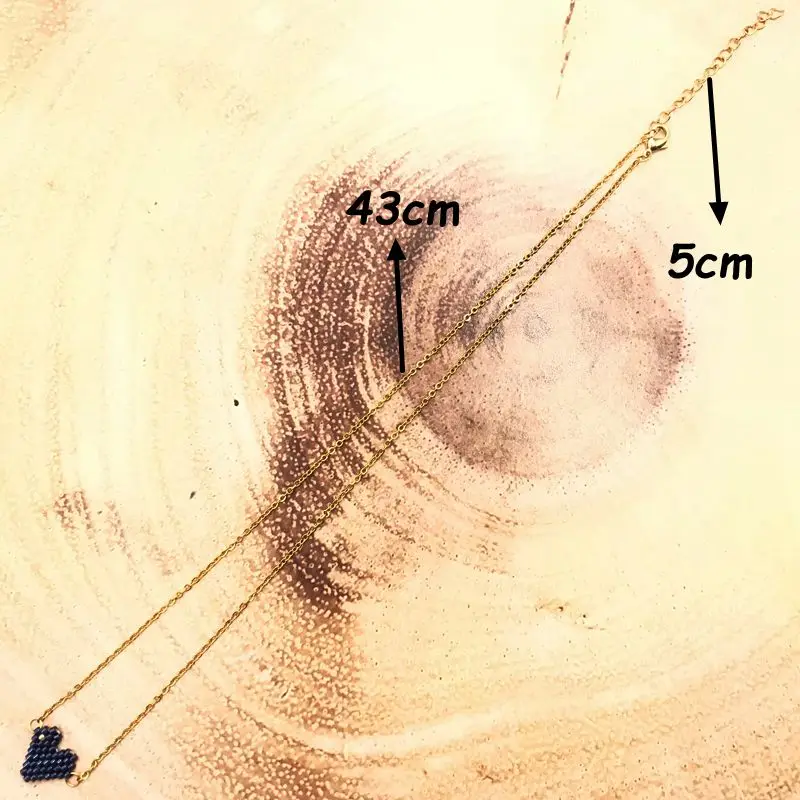 FAIRYWOO, женское милое ожерелье в виде сердца, цепочка из нержавеющей стали, колье, подарок дружбы, ручная работа, Миюки, ожерелье, милое ожерелье