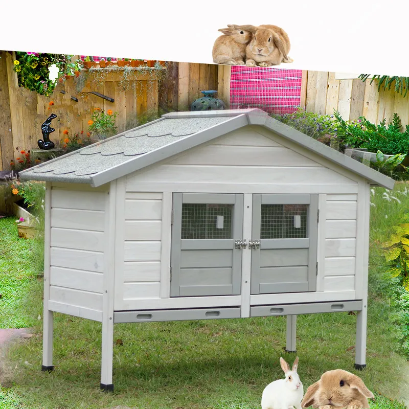 

Rabbit cage Extra large Posting Breeding cage Double Villa Rabbit's Nest drawer Rabbit supplies Anti-spray luxury Cat cage