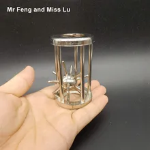 Замок-клетка литой Metal Ring Puzzle 3D отдыха Mind Game Kid игрушка в подарок