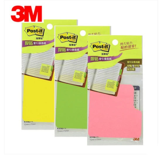 3M Post it 45 листов на коврик post sticky notes postit note paper memo pad цена образца 633S|Блокноты| |
