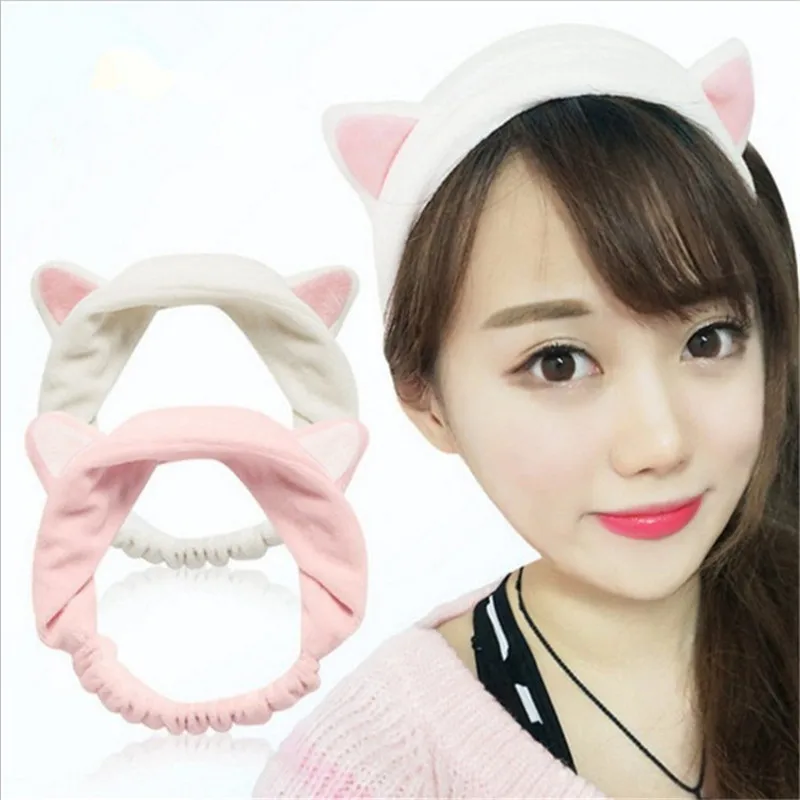 

1PC Cute Fashion Women Girls Cartoon Cat Ears Soft Cotton Hair Styling Party Halloween Headdress Hair Styling Accessories Hot