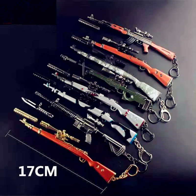 

Action Figure Kids Toy Fortnight Battle Royale Action Figure FORTRESS AWM Gun Model Alloy Weapons FORTNIT Keychain Fort Night