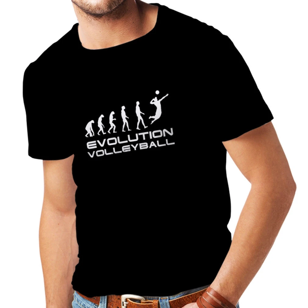 

2018 New Men Mens T-shirt Evolution Volleyballer Volleyballer T-shirts Sporter Clothing Tee Shirt