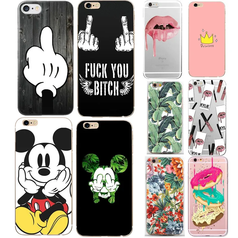 Case For iphone 5s 5 s se Case Cover Mickey Minnie Silicone Soft Shell Cover For Apple iPhone 6s 6 s 7 8 plus x 10 Bags Funda