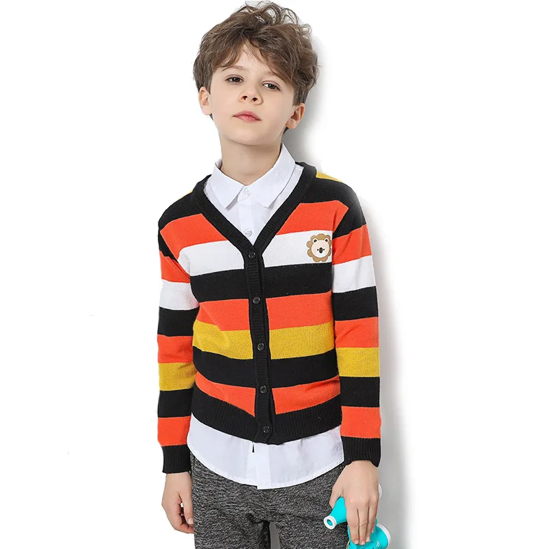 New Fashion Autumn Boys Knit Cardigan Boys Sweater Baby Boys Coat Sweaters Boys Winter Clothes