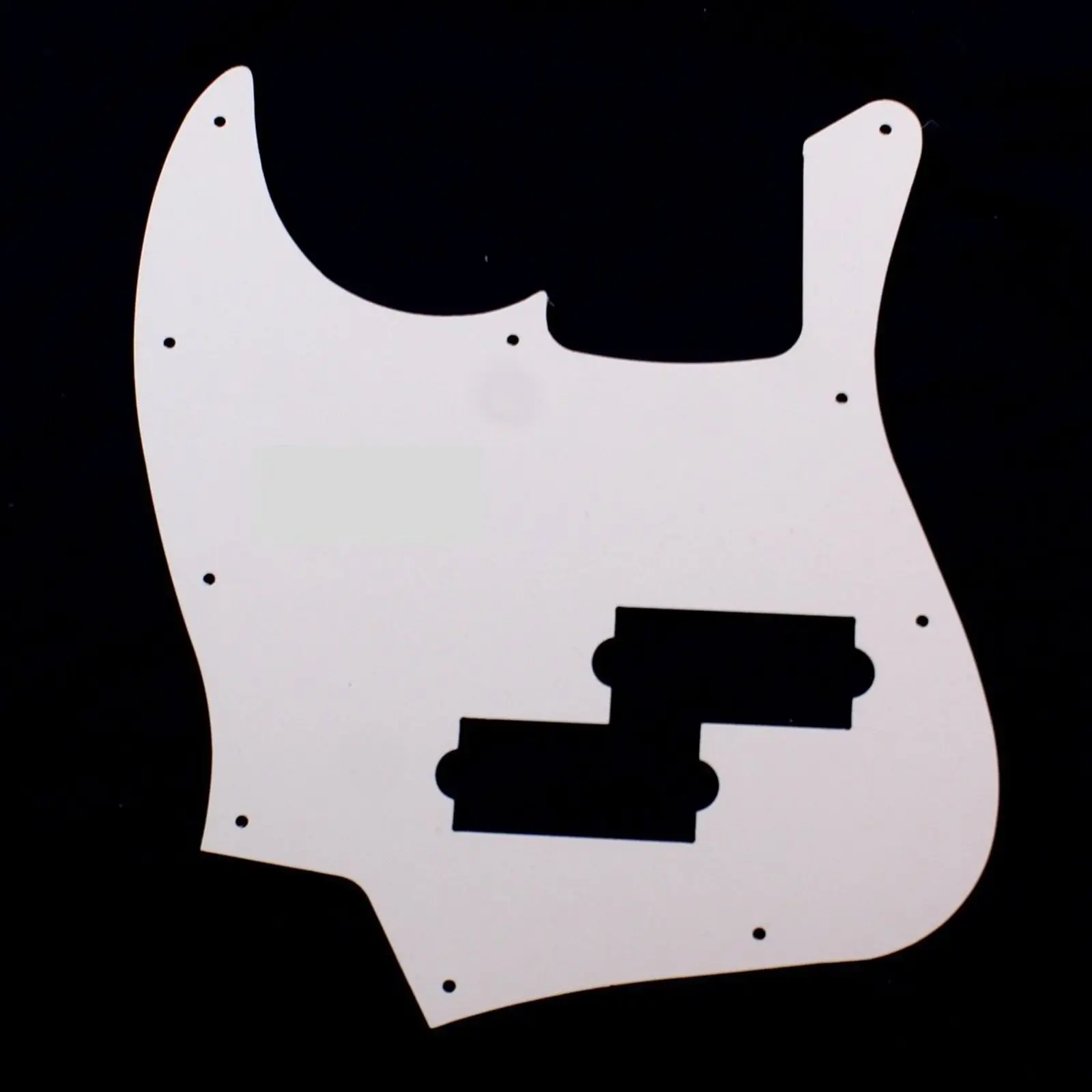 Белый жемчуг 3-слойные фанерные джаз бас гитары w/PB пикап отверстие и крепежный винт