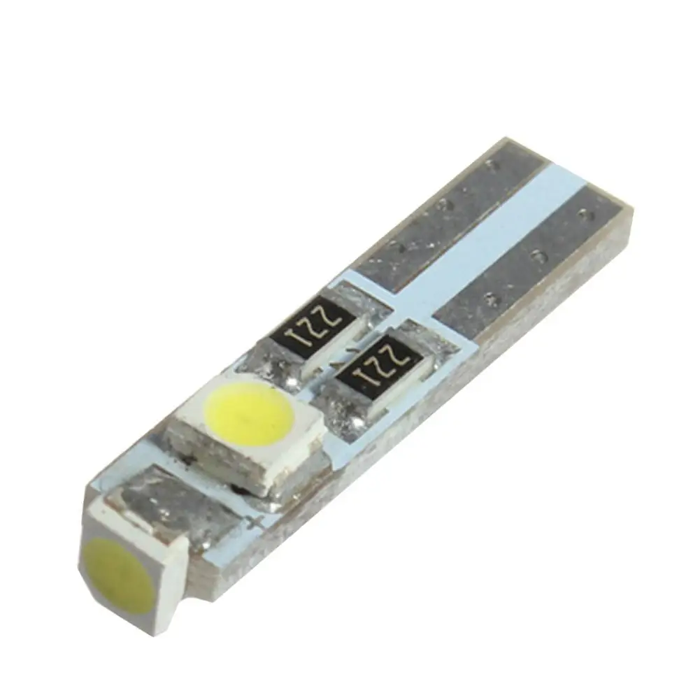 10 шт. 3528 3SMD T5 Автомобильный светодиодный клиновидный светильник лампа