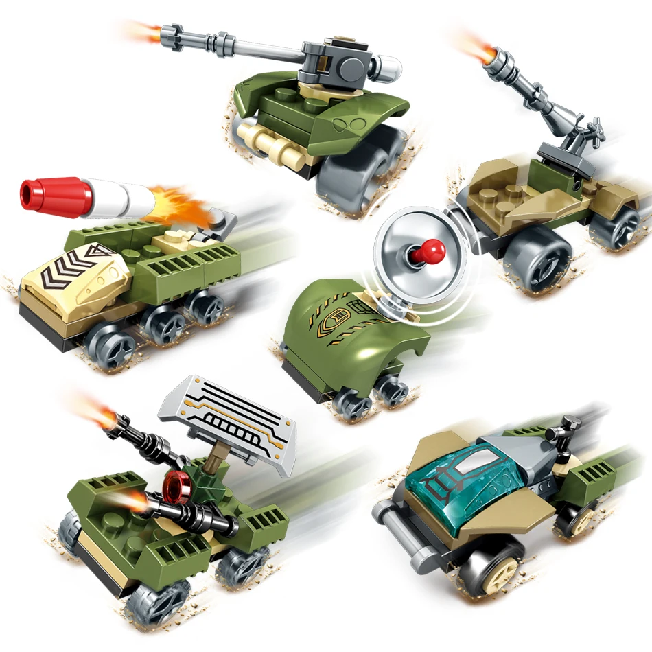 Совместимость legoing 12in2 Военная Униформа бронированный колесница истребитель