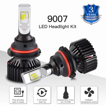 

9007 Car LED Headlight Hi/Low Beam For Chevrolet Cobalt 2005-2010 6500K DC 9-36V Auto Light Bulbs
