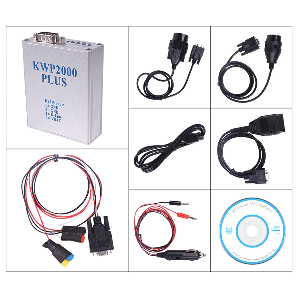 KWP2000 Плюс OBDII OBD2 Чип ECU Инструмент настройки KWP 2000 ЭКЮ Плюс устройство для перепрограммирования ЭБУ Smart переназначение декодировать