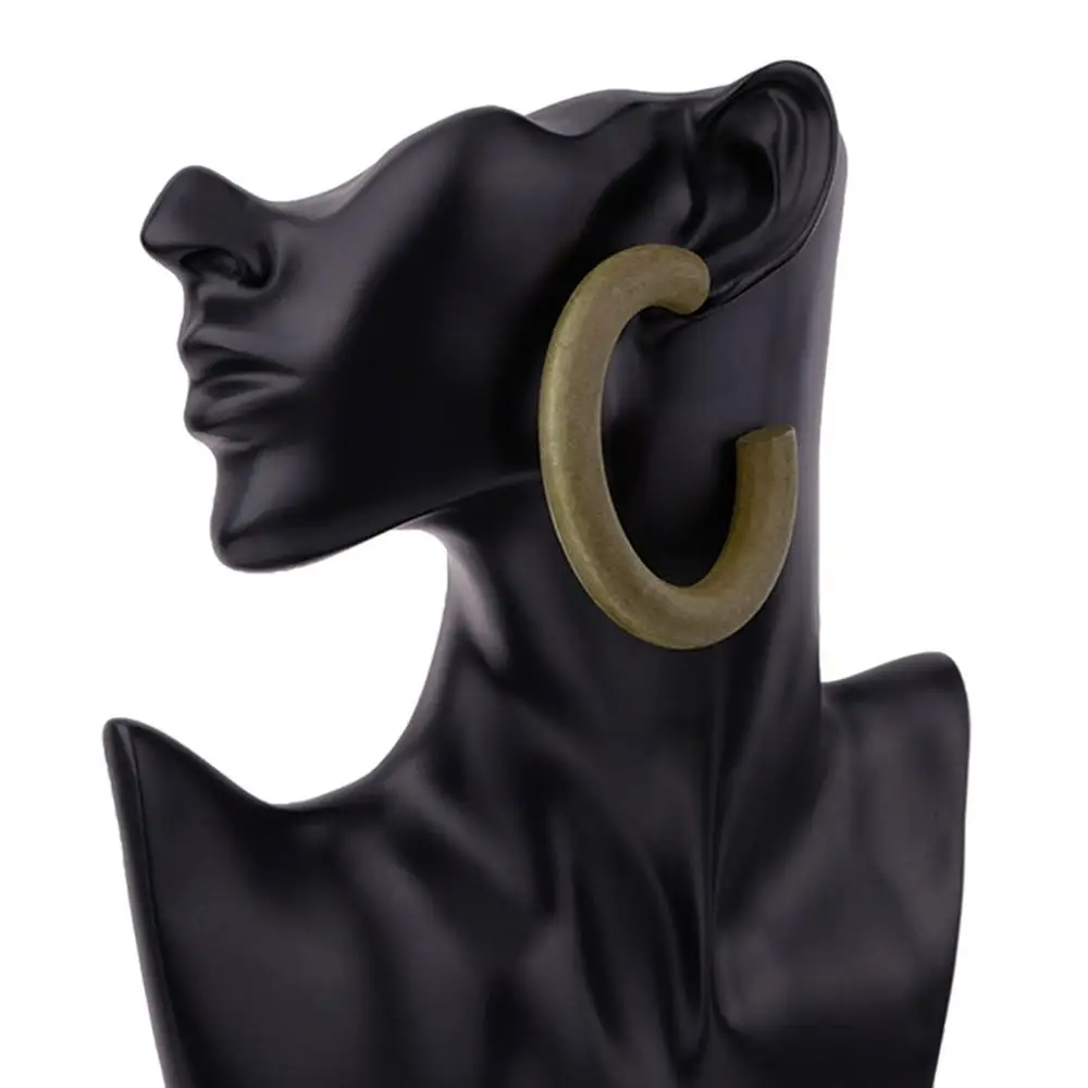 

Fashion Lady Charm Wooden Beads Earrings Personality Wild Earring Jewelry Gifts