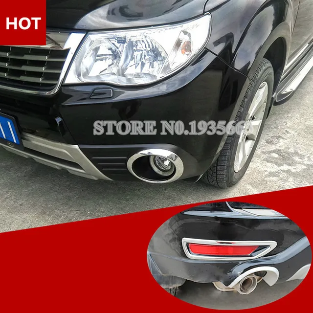 For Subaru Forester Abs Chrome Front Rear Fog Light Trim Cover For Subaru Forester Abs Chrome Front Rear Fog Light Trim Cover 2009 2017 4pcs