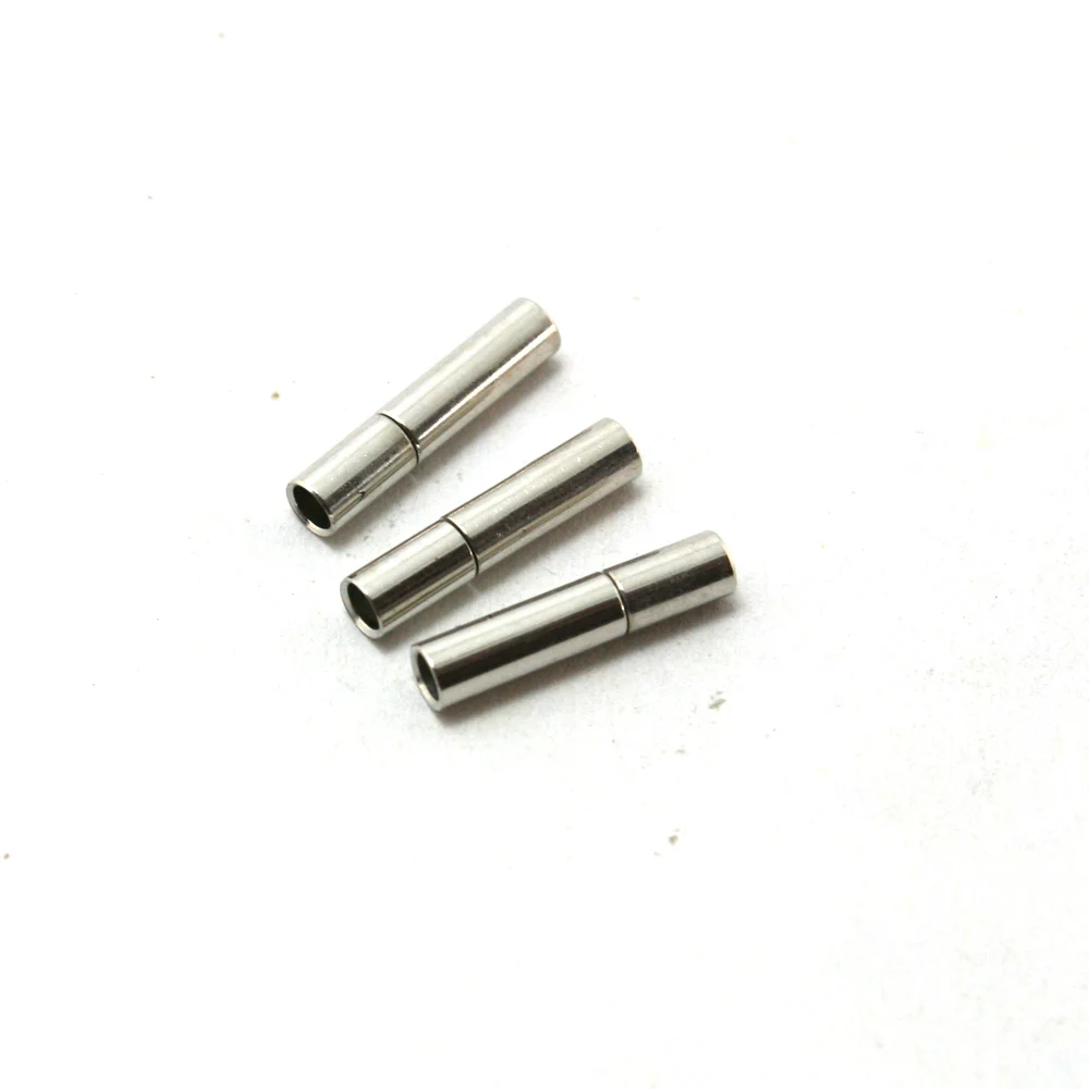 

Top Selling 6sets/lot Rhodium Plated Leather Cord Clasp 3*14mm Fit for Brcelet FKB002-69