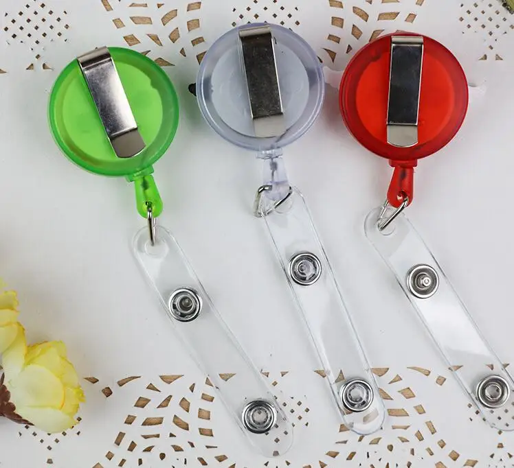 1pcs Cartoon Animals Retractable Badge Reel Student Nurse Horizontal type Exhibition ID Name Card Badge Holder Office Supplies