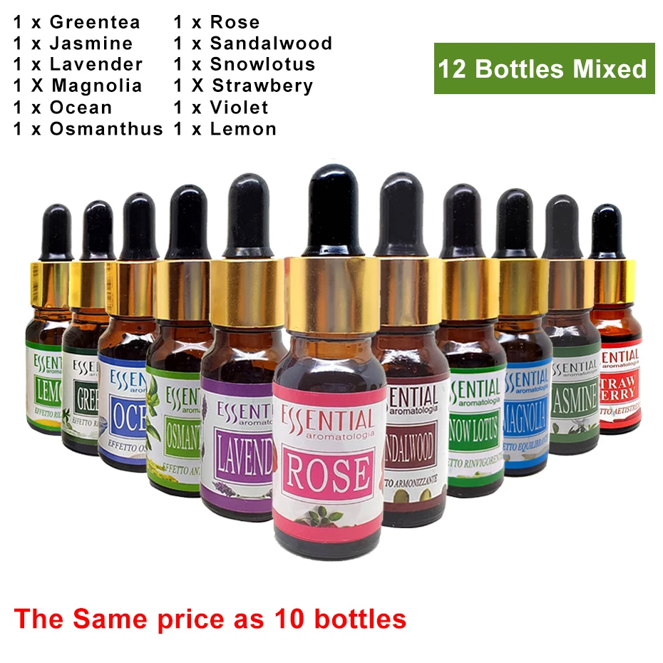 

Buy 5 free 1 Water-soluble Essential Oil 100% Pure Natural for Aroma Diffuser Air Humidifier Aromatherapy Essential Oil Diffuser