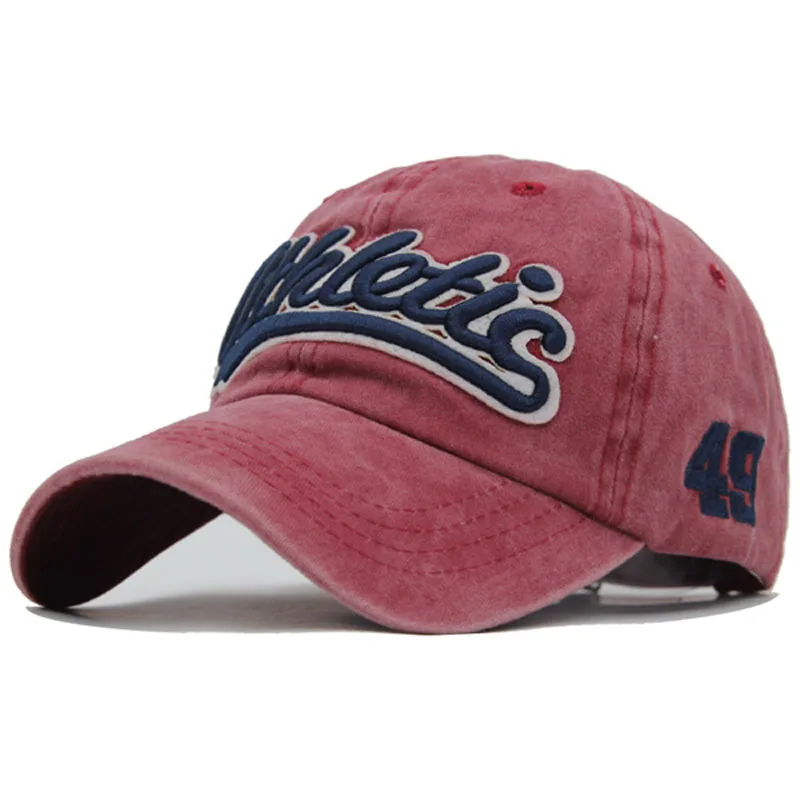

6 Color Washed Cotton Men Baseball Cap Snapback Hats For Women Embroidery Baseball Hat Letter Bone Gorras Casquette Male Caps