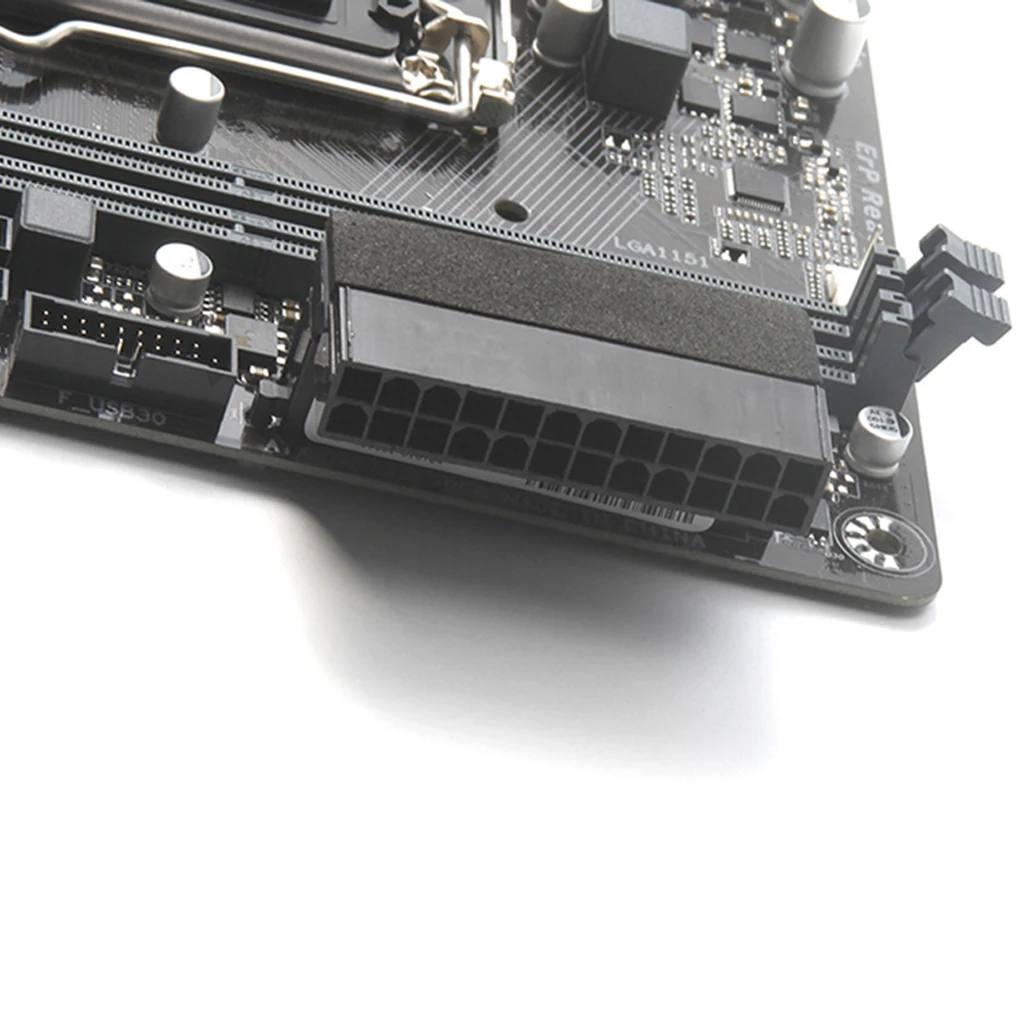 ATX 24Pin Female to 24pin Male Right Angle Power Supply Adapter for Desktop 