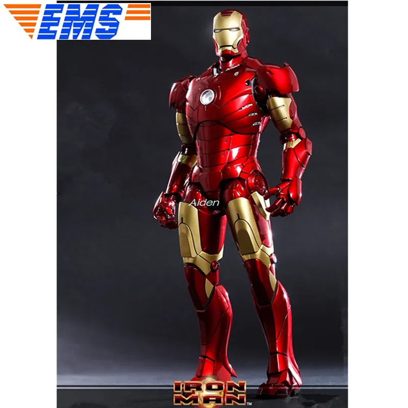 

12" Avengers: Endgame Statue Superhero Bust Iron Man MK3 Full-Length Portrait With LED Light GK Action Figure Toy BOX 30CM B1074