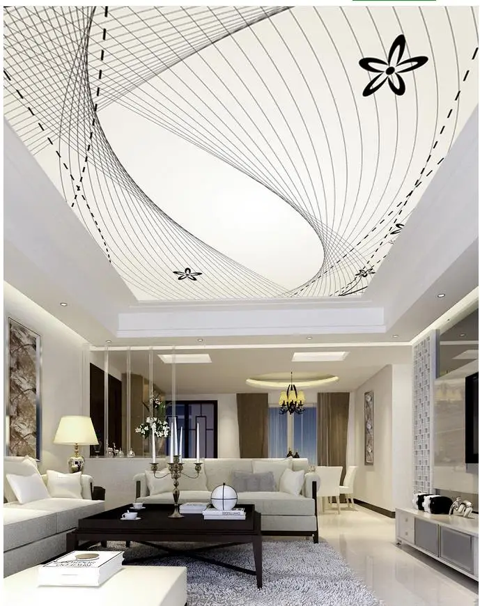 

Modern pattern ceiling frescoes custom 3d wallpaper murals ceilings Home Decoration 3d mural paintings