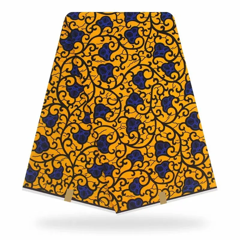 Esewing африканская восковая ткань с принтом золотистым размывом для фотографий в