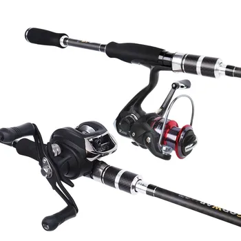 

HanDing lure rod 1.8m/2.1m/2.4m Carbon Ultra-light Fish Rods handle Drops spinning/casting rod