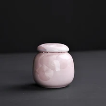 Мини кристаллическая Глазурь розовый чай Caddy Герметичные банки жемчужного порошка портативные герметичные чайные банки резервуары для хранения