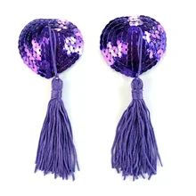 Сексуальные самоклеющиеся блестки с кисточками, покрытие в форме сердца, бюстгальтер, покрытие для сосков, лепестки груди