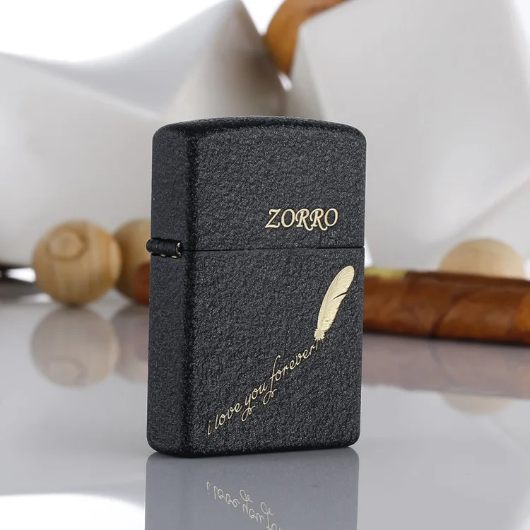 

Kerosene Cigarette Lighter Oil Petrol Gasoline Refillable Lighter Oil Wick Flip Top ZORRO High Quality Multiple Models Available