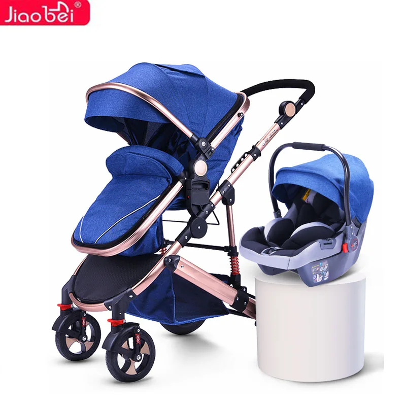 

Jiaobei 3 in 1 Baby Stroller With Car Seat Baby Stroller For 0-3 Years Baby Prams With Removable Shopping Basket