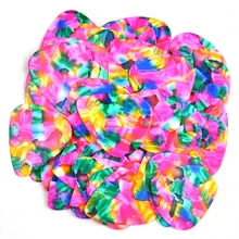 50 шт. Nedium 0,71 мм Tie Dye белые медиаторы для гитары Plectrums целлулоид нет печати
