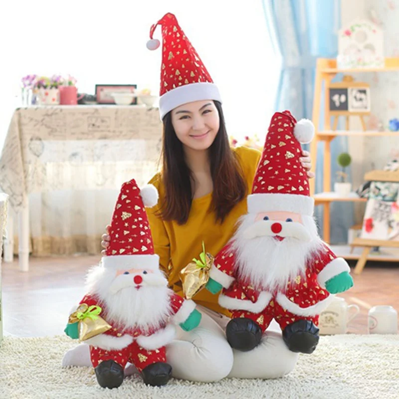 Toys For Children Christmas Plush Toy Lovely Mini Santa Claus Model
