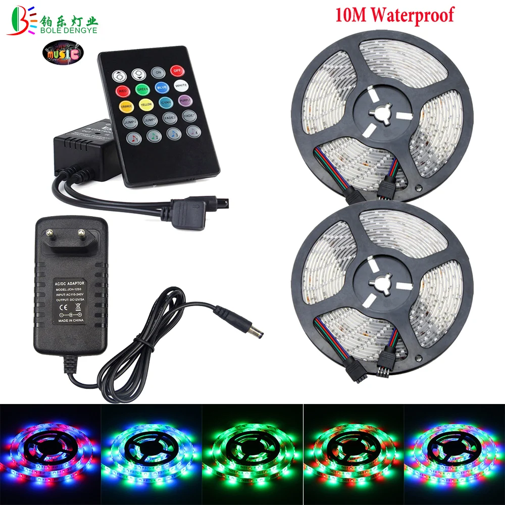 Музыкальная Светодиодная лента BOLE DENGYE RGB SMD2835 водонепроницаемая Диодная 5 м
