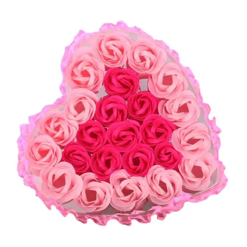 Классные! 24 шт., ароматизированное мыло в форме сердца для ванны, лепестков цветов розы, свадебное украшение, подарочное ароматное бумажное необычное мыло Anne